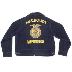 Vtg FFA Future Farmers America Farmington Missouri Embroidered Jacket  40/M /113